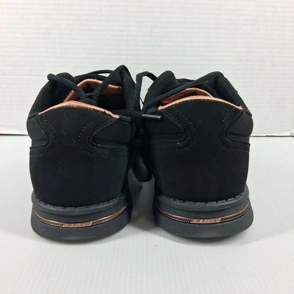 Lugz Change Womens Sneakers Black Rose Gold‎ WCHG2D-0180 Size 9.5 NEW